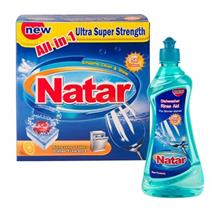 مجموعه مواد شوینده ماشین ظرفشویی 2 عددی ناتار کد 12 Natar 2  pieces Detergents For Dishwashers Bundle Code 12